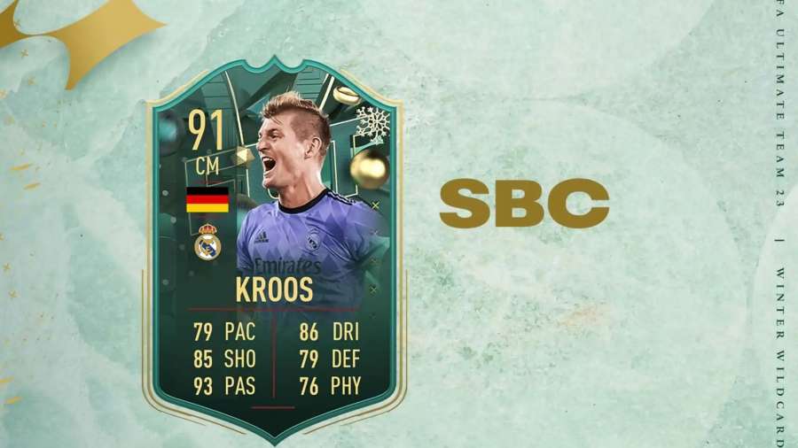 SBC FIFA 23 Toni Kroos Winter Wildcards: Review & Cheapest Solutions