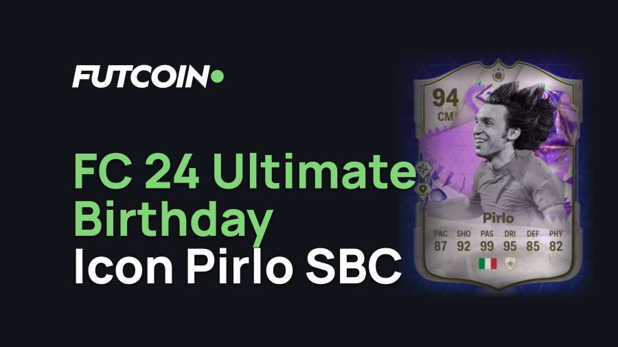 FC 24 Ultimate Birthday Icon Pirlo SBC - Costs, Solutions, How to Complete