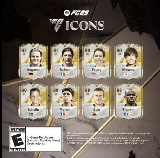 FC 25 New Icon Player Cards