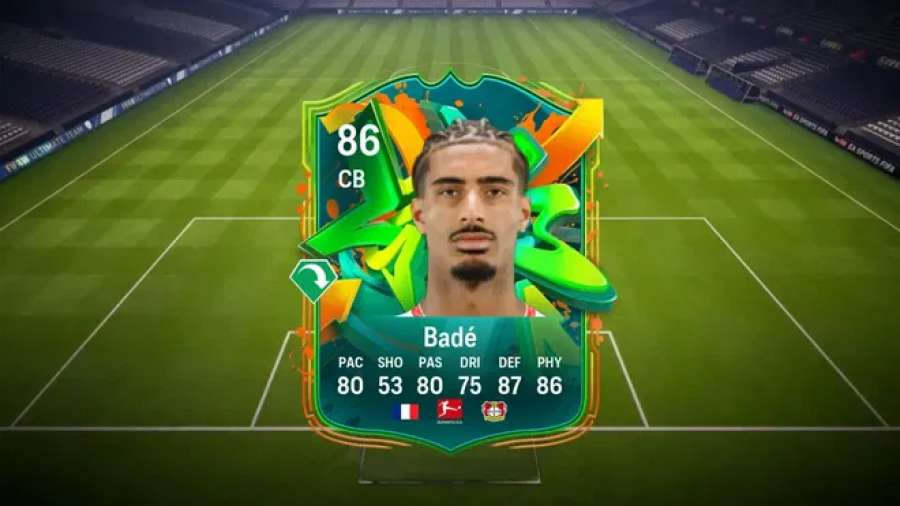 Loïc Badé Joga Bonito 86 OVR CB card in FC 26 Ultimate Team