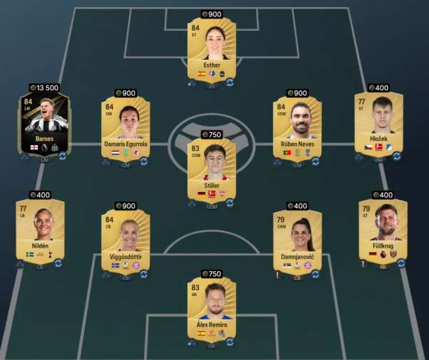 First squad solution for Badé SBC requiring Bundesliga player