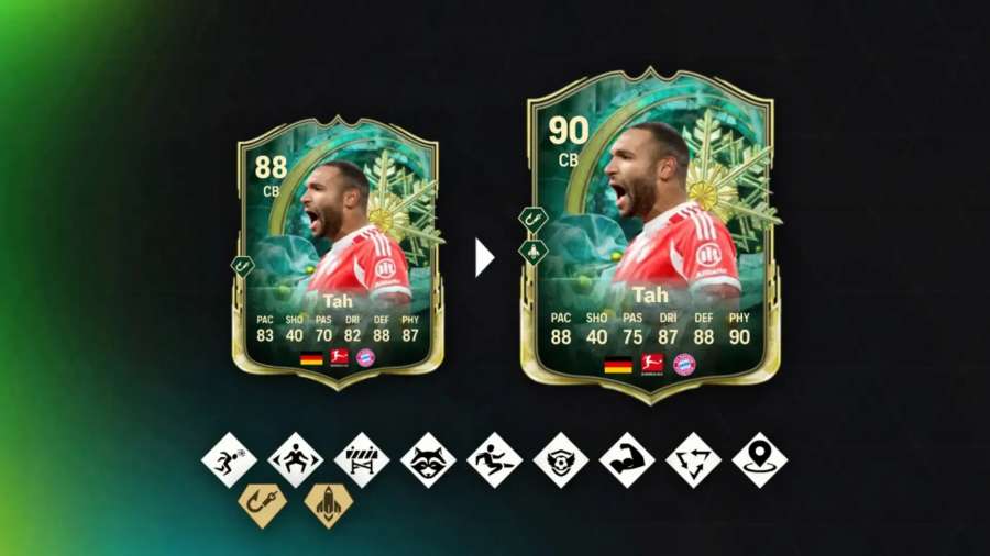 Jonathan Tah In All Areas Evolution upgraded path stats and playstyles FC 26