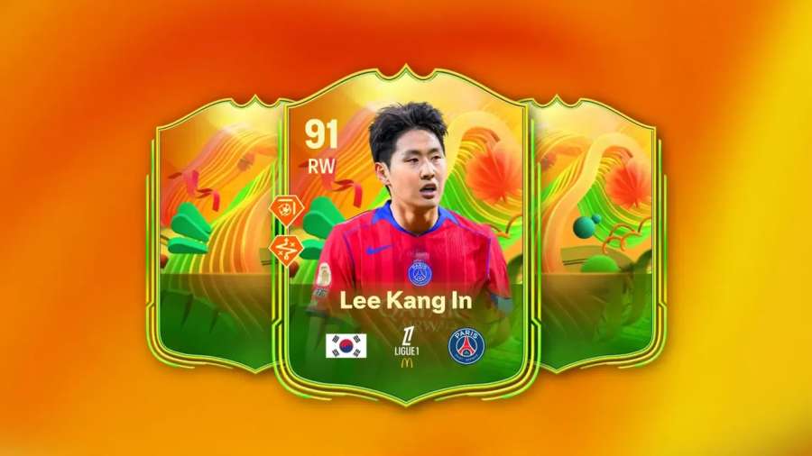 Lee Kang In 91 OVR Make Your Idol World Tour card in FC 26
