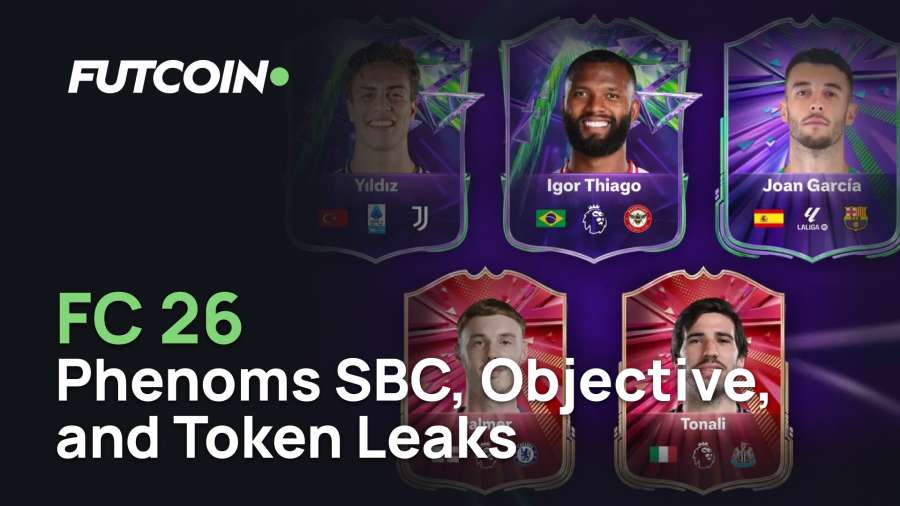 FC 26 Phenoms SBC, Objective, and Token Leaks: Full Lineup, UT Champions Bucket, and the Showdown SBC on the Way