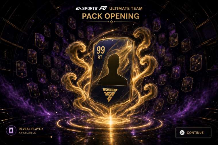 Mysterious face-down ICON card surrounded by 18 silhouettes
